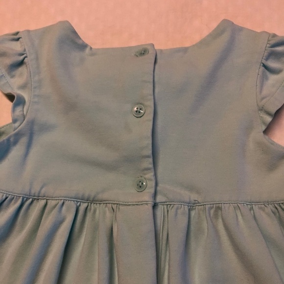 JANIE AND JACK GIRLS LIGHT BLUE RUFFLED DRESS SZ 3 - Picture 7 of 8